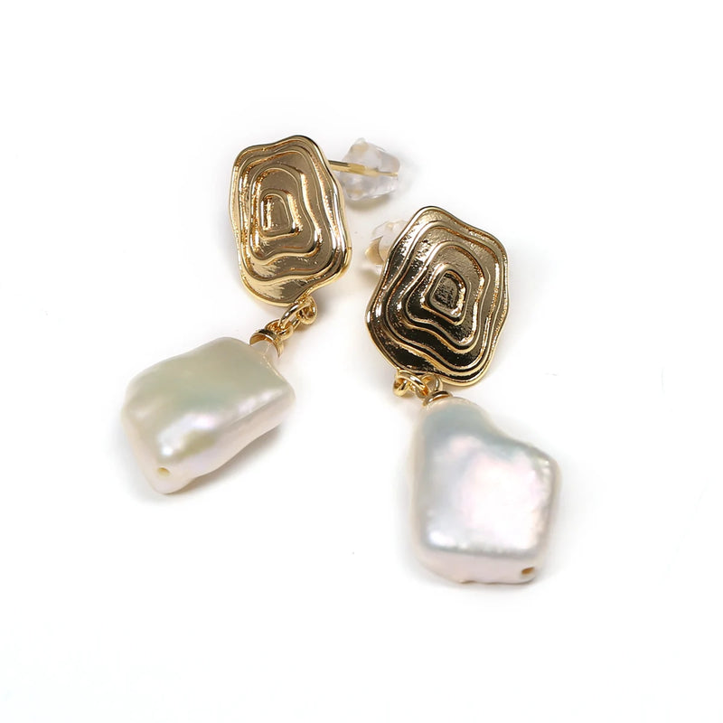 Baroque Freshwater Pearl Earrings for Women