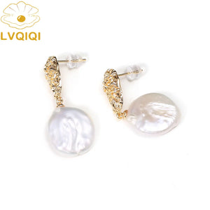 Baroque Freshwater Pearl Earrings for Women
