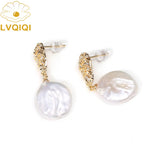 Baroque Freshwater Pearl Earrings for Women