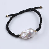Baroque Pearl Couple Rope Bracelet for Women