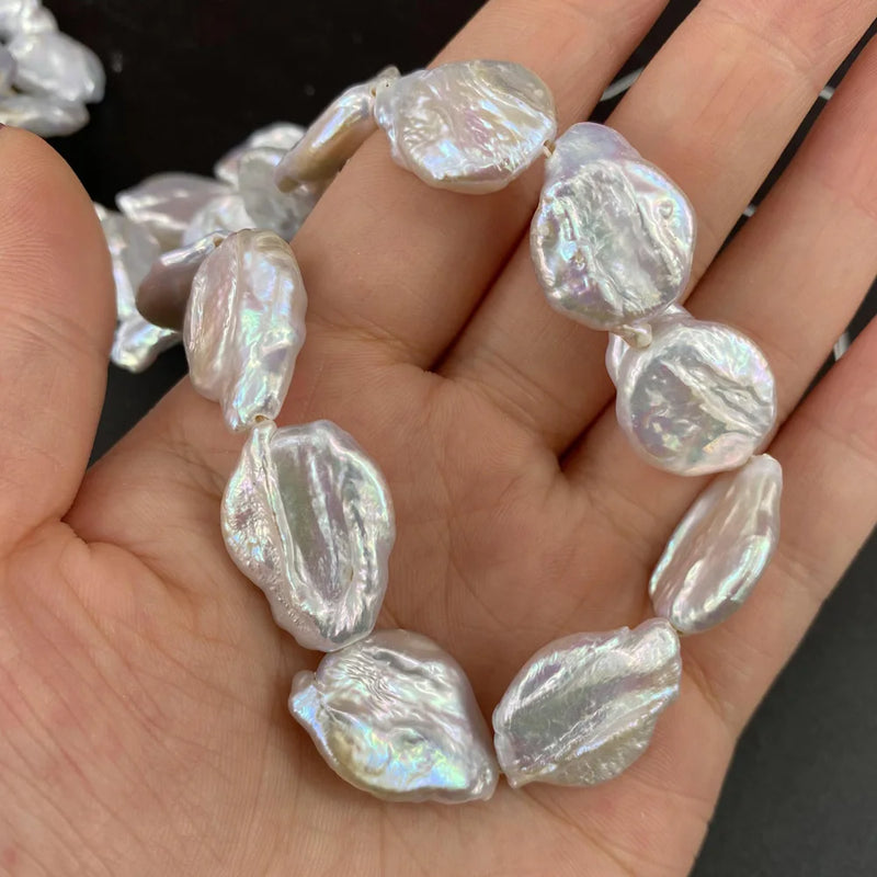 Freshwater Pearl Alien Large DIY Bracelet Necklace Jewelry 15x25-18x27mm