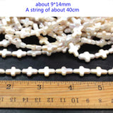 Freshwater Pearl Baroque Glare Cross-Shaped Pearl for Jewelry Making