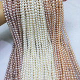 Freshwater Pearl Beads 7-8MM 3 Colors DIY Necklace Bracelet