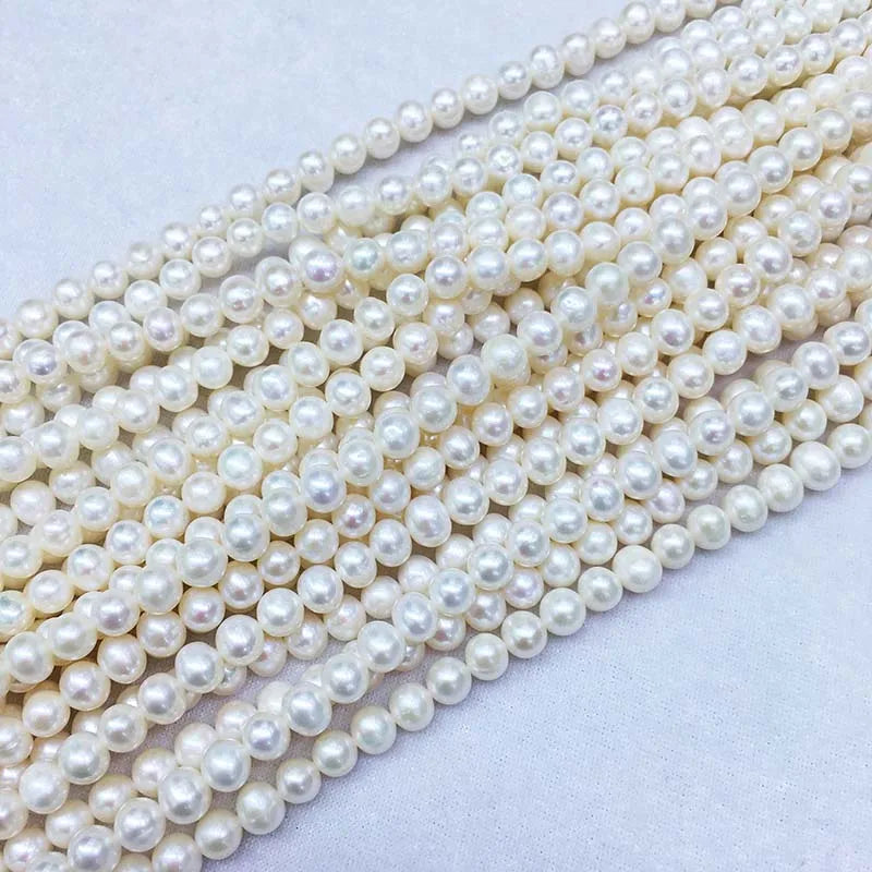 Freshwater Pearl Beads 7-8MM 3 Colors DIY Necklace Bracelet
