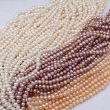 Freshwater Pearl Beads Pink Purple Oval DIY Bracelet Charm