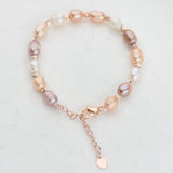 Freshwater Pearl Bracelet for Women - Adjustable Rice Beads Bracelet