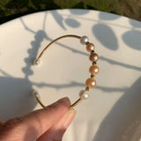 Freshwater Pearl Bracelet for Women Hand-Woven Female