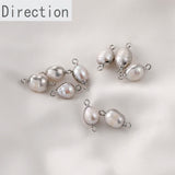 Freshwater Pearl Egg-Shaped Double Bag Pendant DIY Accessories