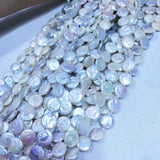 Freshwater Pearl Loose Beads 12-13mm DIY Necklace Bracelet Button Beads