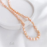 Freshwater Pearl Double Light Straight Hole Baroque Loose Bead DIY Material