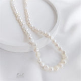 Freshwater Pearl Double Light Straight Hole Baroque Loose Bead