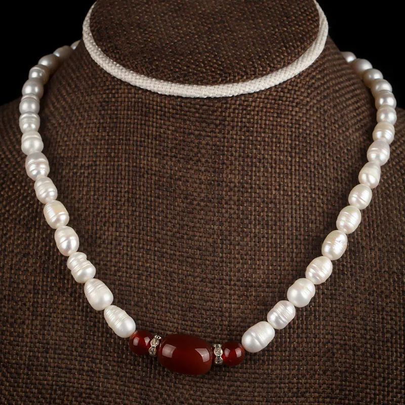 Freshwater Pearl Irregular Necklace for Mother-in-Law