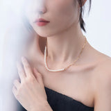 Freshwater Pearl Necklace by Xia Xiaozhong - High-End Beaded Collarbone Chain