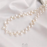 Freshwater Pearl Petal-Type 37 Hole Edge Handcrafted DIY Jewelry Material
