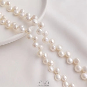 Freshwater Pearl 37 Hole Edge Pearl DIY Necklace Bracelet Material