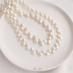 Freshwater Pearl 37 Hole Edge Pearl DIY Necklace Bracelet Material
