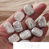 Freshwater Pearl Rectangular Straight Hole DIY Earrings Material