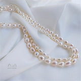Freshwater Pearl Rice Shape Beads DIY Bracelet Necklace Accessories