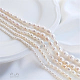 Freshwater Pearl Rice Shape Beads DIY Bracelet Necklace Accessories