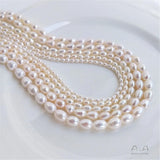Freshwater Pearl Rice Shape Scattered Beads DIY Bracelet Necklace Material