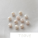 Freshwater Pearl Steamed Buns Beads DIY Earrings Material Accessories