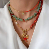 Baroque Freshwater Pearls Natural Stone Necklace