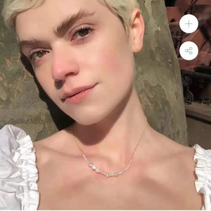 Baroque Freshwater Pearls Natural Stone Necklace