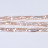 Freshwater Biwa Pearls Strand Natural White Loose Beads