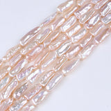Freshwater Biwa Pearls Strand Natural White Loose Beads