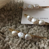 Freshwater Pearls Irregular Shape Hairpin for Women/Girls