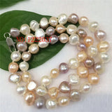 Baroque Freshwater Pearl Necklace Multicolor 8-9MM