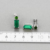 Diopside & Agate Earrings in 925 Sterling Silver - Jewelry Gift For Women