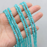 4*4mm Square Tianhe Stone Beads for DIY Bracelet Necklace