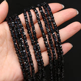 Irregular Square Tourmaline Beads for DIY Bracelet 4*4mm