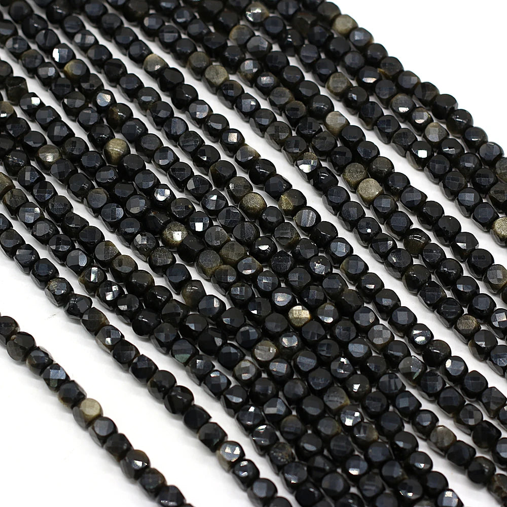 Square Irregular Multi-Color Gemstone Beads for DIY Bracelets 5*5mm