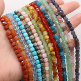 Square Irregular Multi-color Gemstone Beads 5*5mm