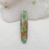 Chrysocolla Teardrop Pendant Bead 42x9x4mm