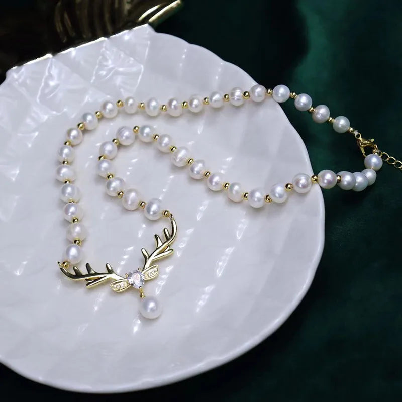 Freshwater Pearl Necklace, Light and Luxurious, Versatile Necklace