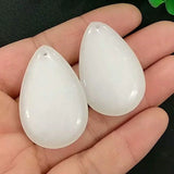 Silk Jade Water Drop Pendant Necklace