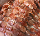 Golden Strawberry Sunstone Irregular Beads for DIY Bracelet Necklace