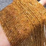 Golden Tourmaline 2-2.5mm Cube Faceted Beads for Jewelry Making