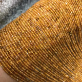 Golden Tourmaline 2-2.5mm Cube Faceted Beads for Jewelry Making