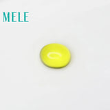 Golden Yellow Prehnite Stone 8*10mm Oval Loose Stone DIY 3.2ct for Women