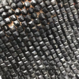 Natural Graphite 6mm Cube Faceted Beads for Jewelry Making