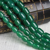 Natural Green Agate Beads Loose Gemstone Beads For Bracelet DIY Jewelry Making