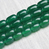 Natural Green Agate Beads Loose Gemstone Beads For Bracelet DIY Jewelry Making