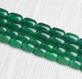 Natural Green Agate Beads Loose Gemstone Beads For Bracelet DIY Jewelry Making