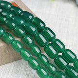 Natural Green Agate Beads Loose Gemstone Beads For Bracelet DIY Jewelry Making