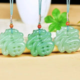 Green Dongling Fu Character Pendant Jewelry
