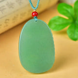 Natural Green Dongling Horse Jade Pendant Jewelry